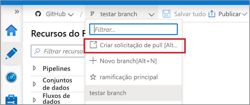 Criar um novo pull request