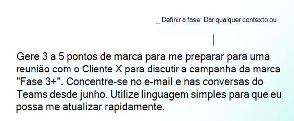 Diagrama mostrando a segunda etapa da criação de um prompt - preparar o cenário.