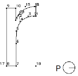 outline of lowercase r with control points 9 and 10 at the top of the stem