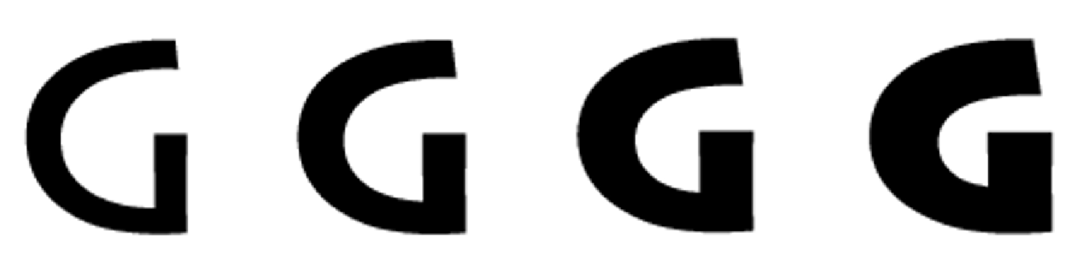 Variations of capital G from regular to black