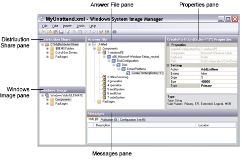 interface do usuário do windows sim