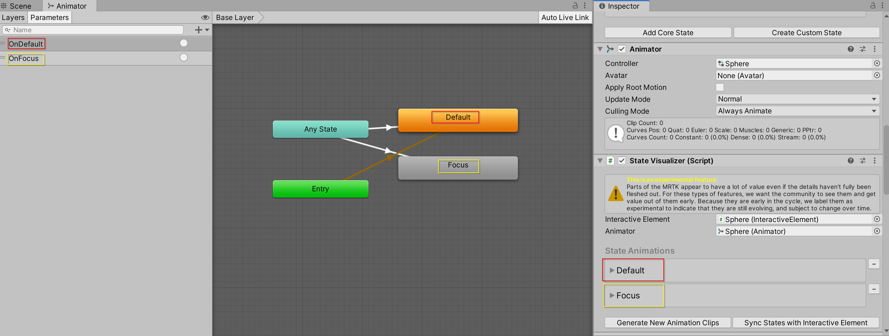 Computador de estado do Unity