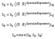 equações de pixel de saída.