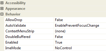 captura de tela da lista expandida para mostrar dois níveis 