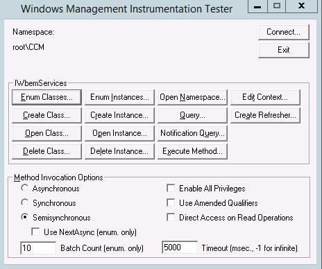 WBEMTEST CCM