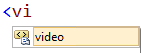 Снимок экрана: выбранный фрагмент видео Visual Studio.