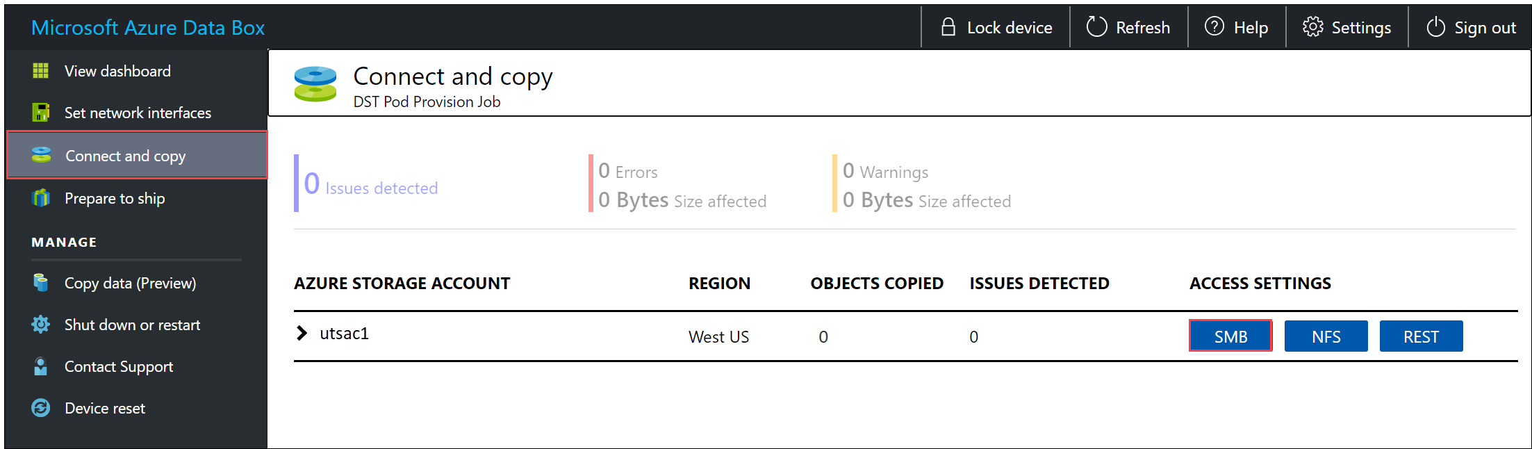 Получение учетных данных для общих папок SMB