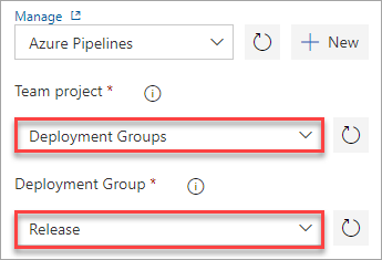 Настройка группы развертывания Azure Pipelines