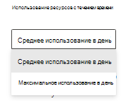 Два режима просмотра для отчета о ресурсах запросов