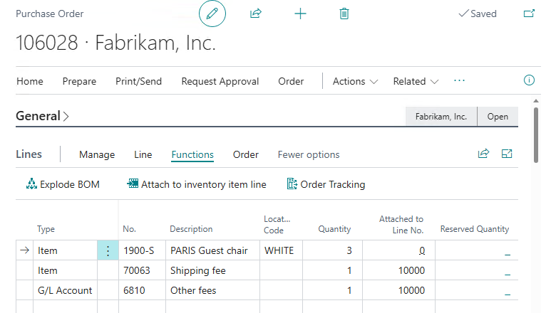 Purchase order