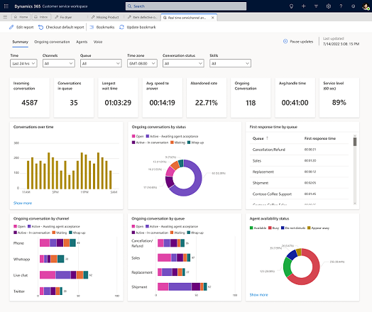 Skills filter on the Summary page