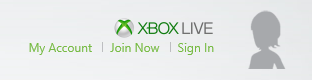 Screenshot of a link to the Microsoft login page.