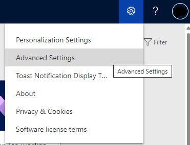 Open Advanced Settings.