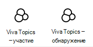 Снимок экрана: карточки Topics на панели элементов Viva Connections.