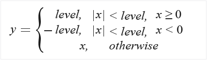 threshold for magnitude less than filter