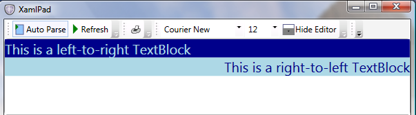 Выравнивание TextBlock