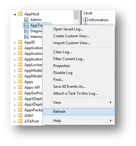 Refresh AppTracing