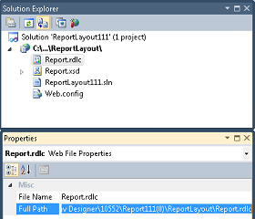 Visual Studio 2010 Solution Explorer, Properties