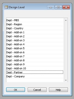 Microsoft Dynamics NAV MenuSuite Design Level