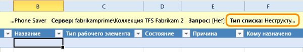 Пустой неструктурированный список, подключенный к командному проекту