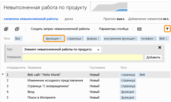 Выберите тег для фильтрации списка