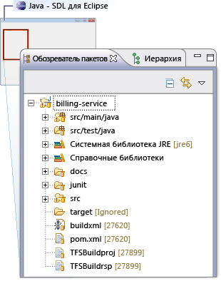 Завершение импорта проекта