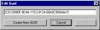 Edit Guid dialog box 
