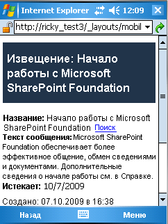 Настраиваемая форма для элемента отображения на мобильных устройствах