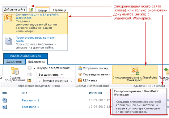 SharePoint Workspace