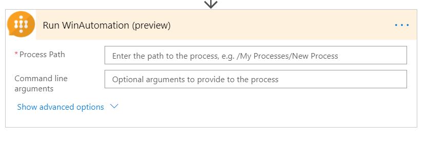 Configure the WinAutomation action