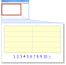 Использование объекта NumericPagerField