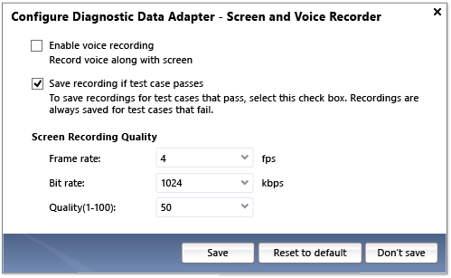 Video configuration