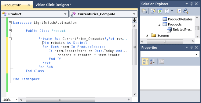 Code to calculate the Current Price