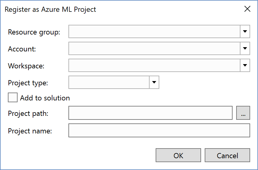 Resulting project when using the Python Application template