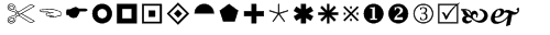 Wingdings 2 sample