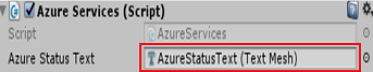 Назначение целевого объекта ссылки на текст состояния Azure