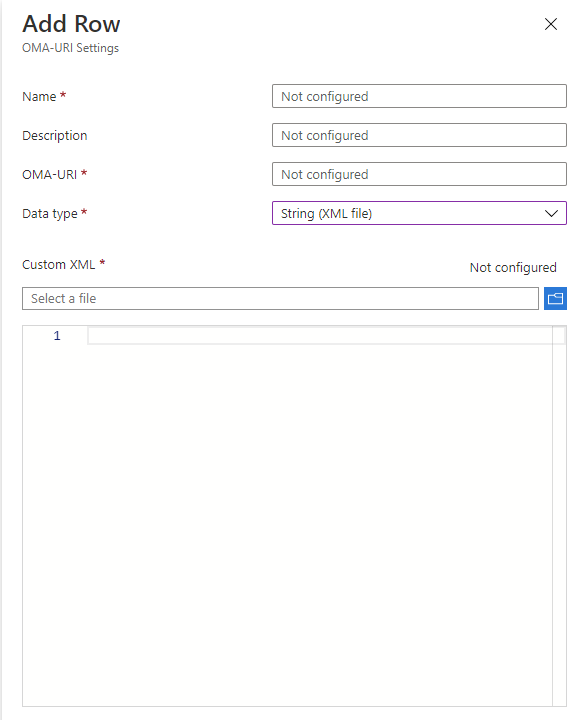 Пользовательский XML-код.