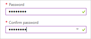 Skärmbild av elementet Microsoft.Common.PasswordBox-användargränssnitt.