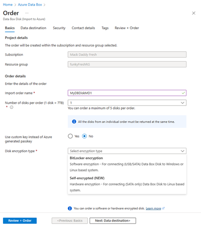 Skärmbild av orderinformation