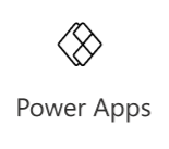 Screenshot of the Power apps icon with a link to more information.