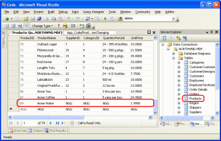 The Product Fields Not Provided in the DetailsView are Assigned NULL Values