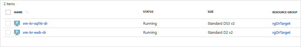 En lista med titeln Fasinformation visar sex händelser för fyra datorer. För varje finns ett fasnamn, status, starttid och sluttid. Fasnamnen är Power Off, Power On, Disable Synch och Post Operation.