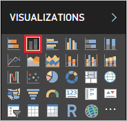 Lägg till kolumndiagram.