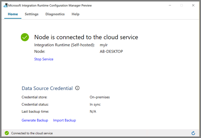 Node is connected (Noden är ansluten)