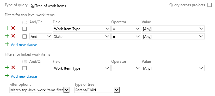 Skärmbild av Power Query-redigeraren, Tree Query, webbportalen.