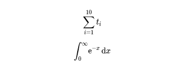 Summor och integraler.