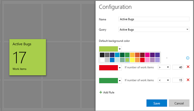 Dashboard updates