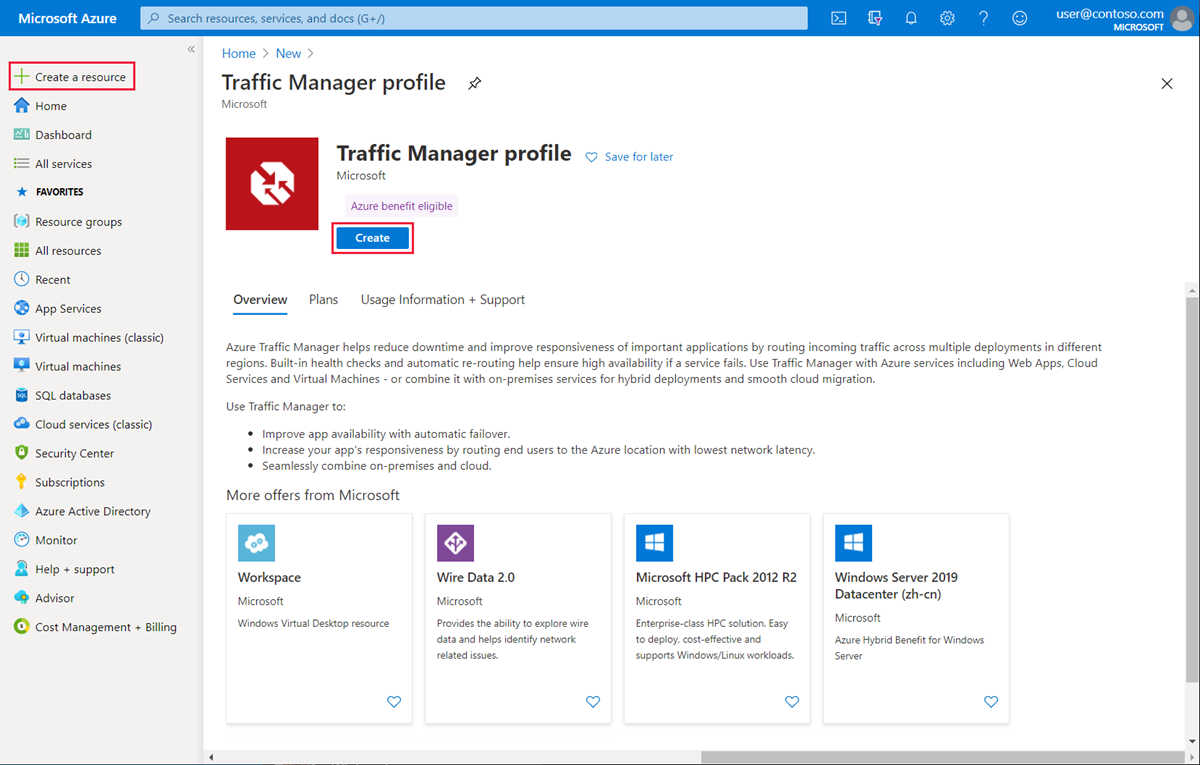 Skapa en Traffic Manager-prioritetsprofil