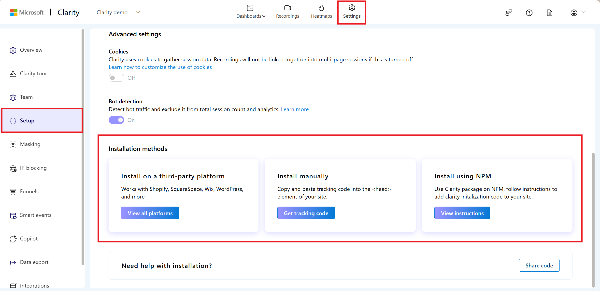 Choose an installation method.