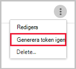 SIEM – återskapa token.